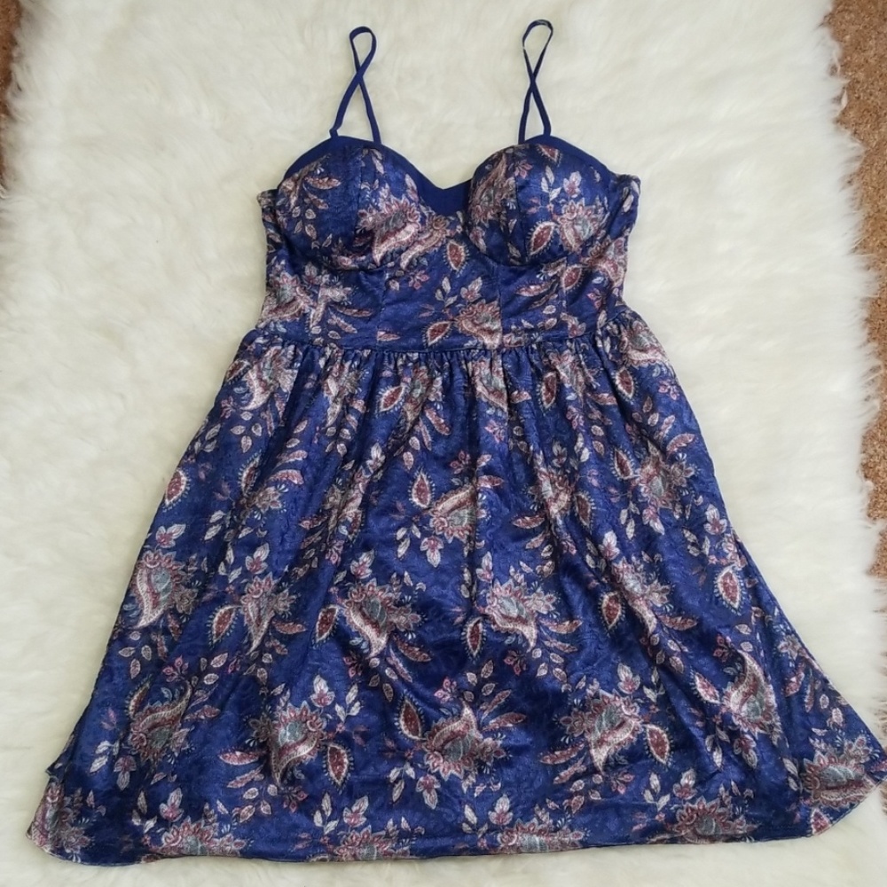 Paisley pattern spaghetti straps sundress  size S - Picture 5 of 8
